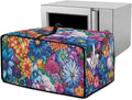 Convection Toaster Oven Cover with Storage Pockets Fits Machines Up to 18.5x14.5x9 Convection Toaster Oven Covers for Family Kitchen Essential Hippie Flower
