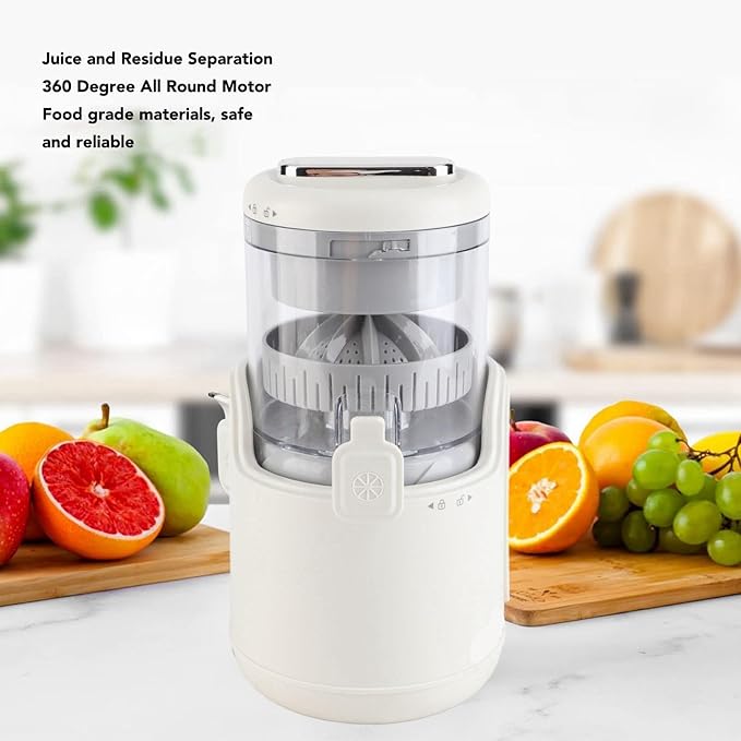 Portable Blender Electric Juicer Machine USB Rechargeable Juicer 360 Degree Motor Juice Squeezer Personal Blender with Top Lid and Brush for Lemon Orange Citrus