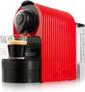 Mixpresso Red Espresso Coffee Machine – Compact 1400W Single Serve Coffee Maker Compatible with Nespresso OriginalLine Capsules One-Touch Operation 19-Bar Italian Pump 27oz Water Tank