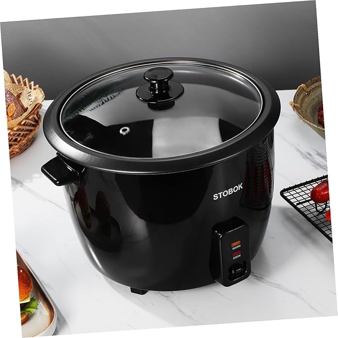 PRETYZOOM Portable Electric Rice Cooker Multi-functional Travel Pot with Clear Lid for Camping and Home Use Automatic Keep Warm Mode US Plug Compatible