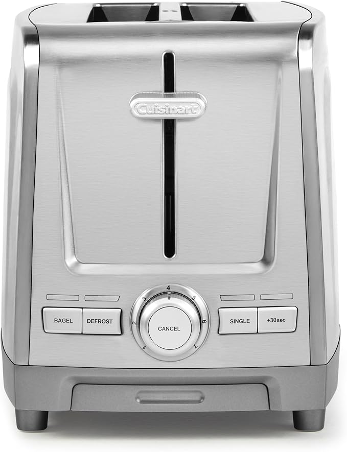Cuisinart 2-Slice XL Slot Stainless Steel Toaster Stainless Steel CPT-1600