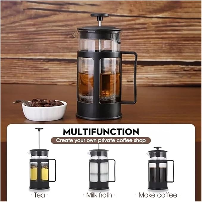 Fit for 600ml Heat Glass Coffee Pot - Percolator Coffee Brewer &amp Tea Maker with Filtration - French Press Coffee Maker(300ml)