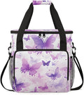 Abstract Butterfly Coffee Maker Carrying Bag Glitter Butterfly Travel Storage Bag Compatible with K-Mini or K-Mini Plus Single Serve Coffee Brewer Carrying Case with Pockets &amp Shoulder Strap