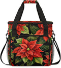 Holly Berry Flowers Coffee Maker Carrying Bag Abstract Flowers Travel Storage Bag Compatible with K-Mini or K-Mini Plus Single Serve Coffee Brewer Carrying Case with Pockets &amp Shoulder Strap