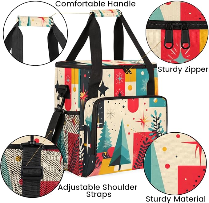 Abstract Tree Coffee Maker Carrying Bag Dreamy Tree Travel Storage Bag Compatible with K-Mini or K-Mini Plus Single Serve Coffee Brewer Carrying Case with Multiple Pockets &amp Shoulder Strap
