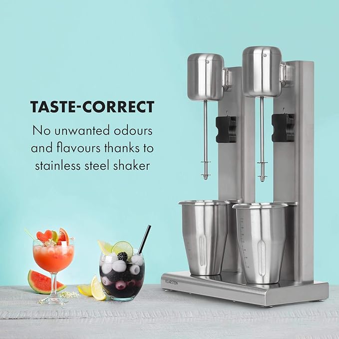 Klarstein Kraftpaket Pro Drink Mixer + Accessories Mixer Doppio Silver