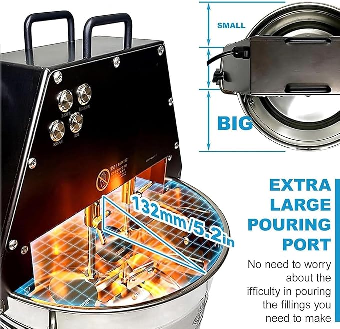 Stand Automatic BlenderWith Auxiliary FanAir Volume Of 400L Per Minute10 Large CapacitySupports Gas Stove Heating Stirring (110v)
