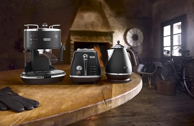 Delonghi 15-Bar Pump Espresso Maker Coffee Machine 220V (Not for USA-European Cord) Medium Beige
