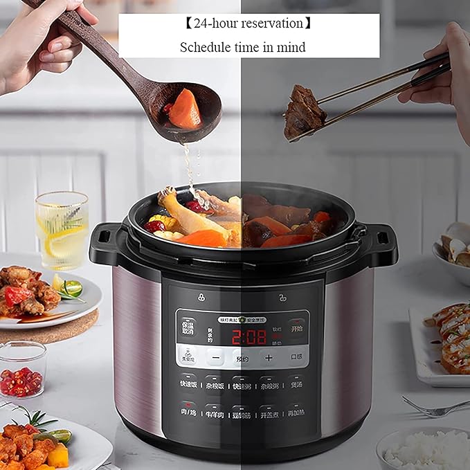 Rice Cooker Household Multi-Function Rice Cooker Thicken Non-Stick Double Liner24H Reservation and Heat Preservation for 2-8 People
