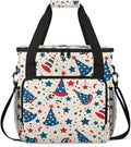 4th of JulyPatriotism Coffee Maker Carrying Bag Travel Storage Bag Compatible with K-Mini or K-Mini Plus Single Serve Coffee Brewer Carrying Case with Multiple Pockets &amp Shoulder Strap