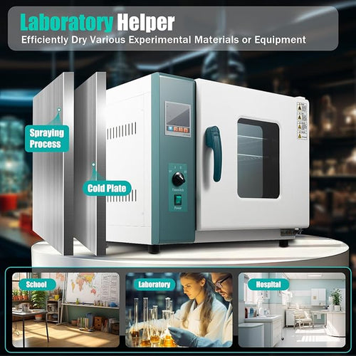 1000W Constant Temperature Blast Drying Oven Horizontal Electric Blast Drying Oven Laboratory Forced Air Convection Capacity 45 Litres 13.38 * 13.38 * 13.78 inches