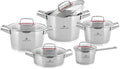 Gerlach Cookware Set Made 18/10 with 10 Elements Superior- Stainless Steel