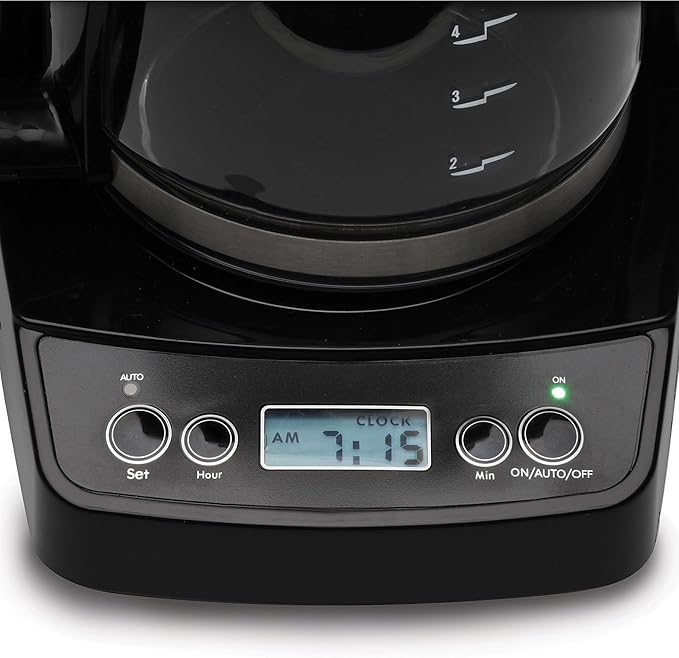 Capresso 5-Cup Mini Drip Coffee Maker Black and Stainless Steel
