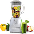 Koblenz 42 oz Plastic Jar Blender 10 Speed and 2 Pulses Countertop Blender with Stainless Steel Blades Perfect for Shakes and Smoothies 500-Watt Motor White LKM-5510 PB