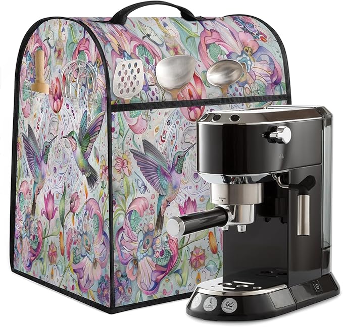 cfpolar Kitchen Aid Mixer Cover Compatible with 6-8 Quarts Flower Hummingbird Animal Stand Mixer Cover Kitchen Aid Mixers Accessories Appliance Organizer Bag Dust Covers with Zipper Pocket