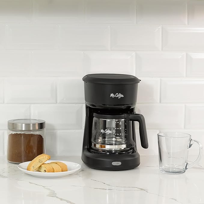 Mr. Coffee® 5-Cup Mini Brew Switch Coffee Maker Black