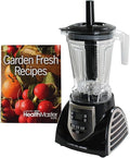 JLA-8 Professional Countertop Blender Emulsifier 1200-Watt with 60-oz BPA Free Jar Stainless Steel Blades for Frozen Drinks Smoothies Sauces &amp More Black