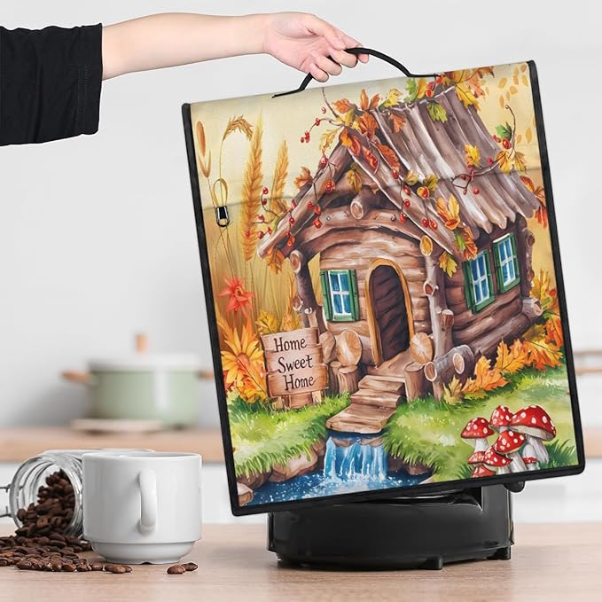 cfpolar Kitchen Aid Mixer Cover Compatible with 6-8 Quarts Farm Flowers Autumn Stand Mixer Cover Kitchen Aid Mixers Accessories Appliance Organizer Bag Dust Covers with Zipper Pocket