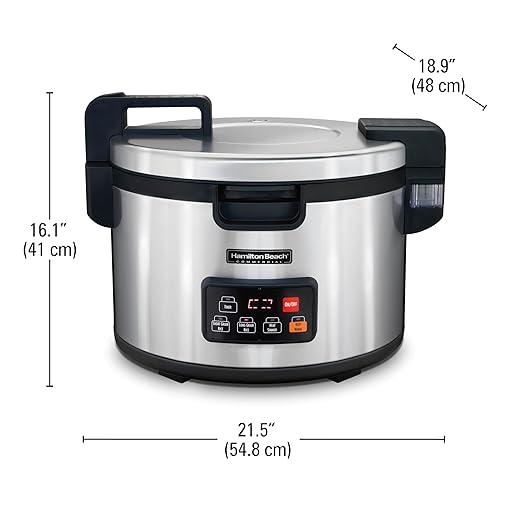 Hamilton Beach Commercial Rice Cooker 90 Cup Capacity R37590 (Renewed)