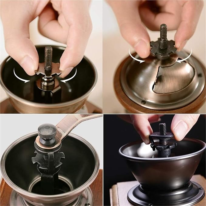 Portable Manual Travel Coffee Maker - Compact Machine for Home Camping and Office Use (Brown One Size)