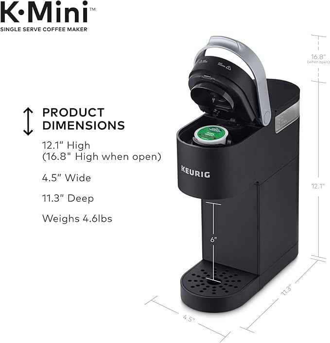 Keurig K-Mini Single Serve Coffee Maker with Donut Shop Coffee Pods 32 count