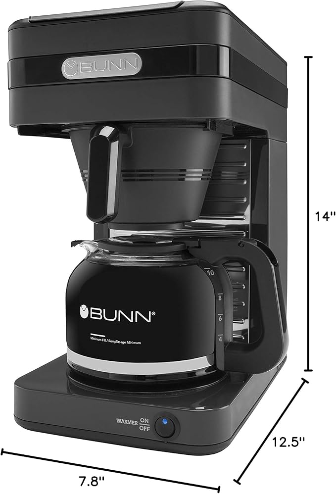 BUNN CSB2GD Speed Brew High Altitude Coffee Maker 10 Cup Dark charcoal grey