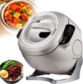 Automatic Cooking Machine2000W 6L auto cooking wok Fried rice machineOne-click Smart Start Three Speed Adjustable360 ° Automatic Rotation for Stir Frying Stewing Cooking(220V)