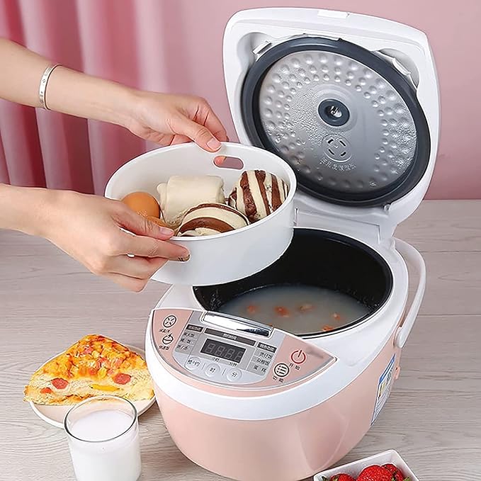 Rice Cooker Household Multifunctional Rice Cooker Non-Stick Inner Pot Reservation and Heat Preservation for 1-4 People (A) (B)