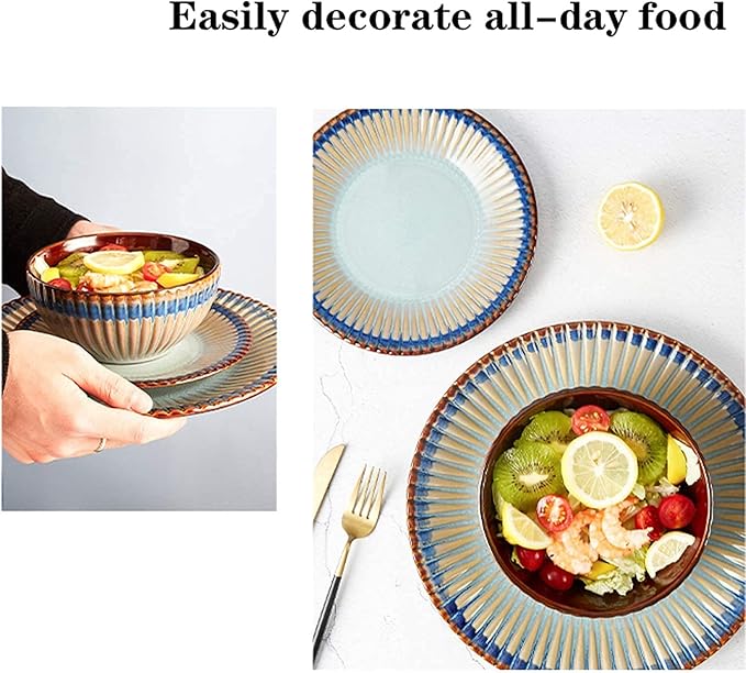 Dishes Dessert Plates Personalized Embossed Kitchen Dinnerware Set
