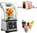 Noise-Reducing Blender with a Soundproof Cover Silent Countertop Juicer/Blender 3-Second Quick Ice Crushing for Puree Milkshake Juice Drink and Ice with Silent Cover(Gray)