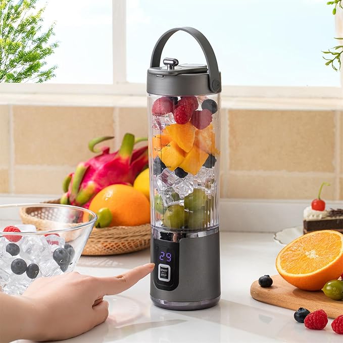 200W Portable Blending Machine Rechargeable Machine Cup Juicer Fruit Mixer 600ml Juicer Maker Multifunctional Smoothie Maker