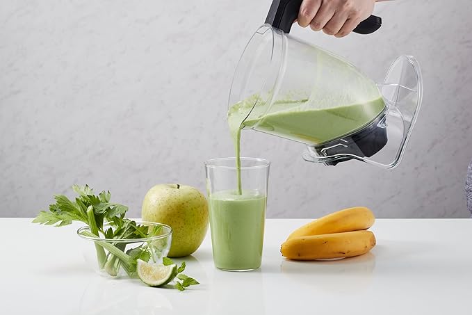 Tiger Smoothie Blender - Japanese Smoothie Maker for Smoothies Crushed Ice Milkshakes Soups Purees Sauces Matcha with Degree Diagonal-Blade Food Processor