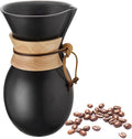 Ceramic Pour Over Coffee Maker with 20 pcs Paper Filter 8-Cup 34oz Pour Over Coffee Dripper