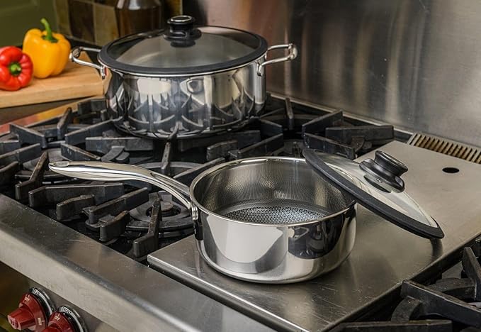 Black Cube Quick Release Cookware 7 Piece Set Assorted Sizes