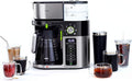 Braun MultiServe Coffee Machine 7 Programmable Brew Sizes / 3 Strengths + Iced Coffee &amp Hot Water for Tea Glass Carafe (10-Cup) Stainless/Black KF9150BK