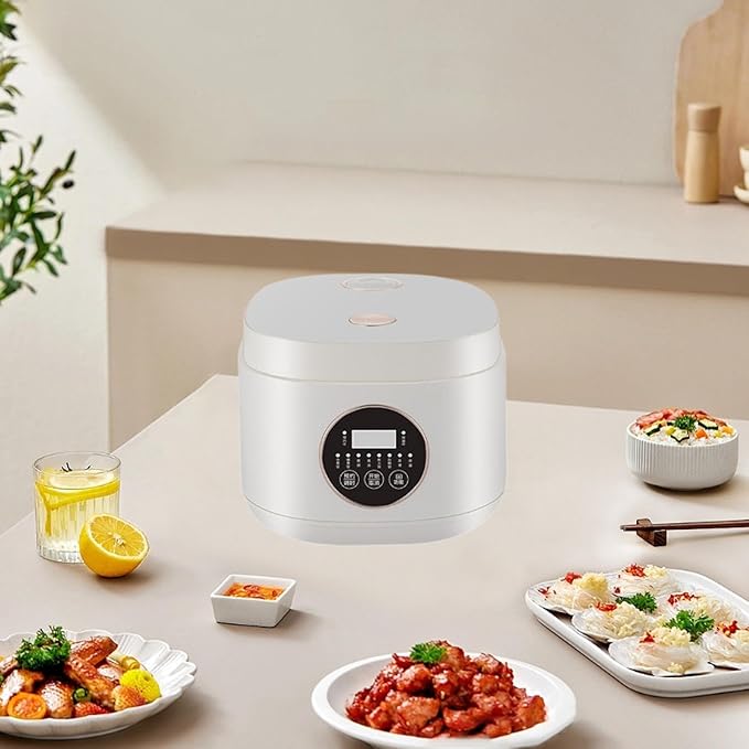 2L Electric Rice Cooker with 7 Cooking Functions for Noodles and More
