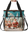 Colorful Santa Claus Coffee Maker Carrying Bag Fantastic Santa Claus Travel Storage Bag Compatible with K-Mini or K-Mini Plus Single Serve Coffee Brewer Carrying Case with Pockets &amp Shoulder Str