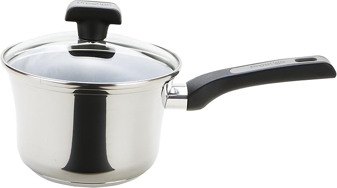 Prestige 3 Piece Set-Silver Durasteel Induction Stainless Steel Saucepan Set of 3