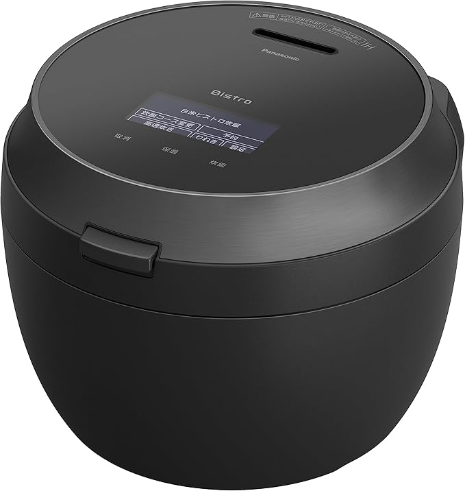 Panasonic Rice Cooker 1 Sho Top Model Bistro Craftsmanship AI Pressurized Hot Air Pump Equipped with 2 Maintenance Parts Black SR-V18BA-K JAPAN IMPORT NEW