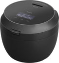 Panasonic Rice Cooker 5.5 Cup Top Model Bistro Craftsmanship AI Pressurized Hot Air Pump Equipped with 2 Maintenance Parts Black SR-V10BA-K AC100V JAPAN IMPORT NEW