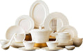 Fine Bone China Dinnerware Set Porcelain &amp Ceramic Dinnerware Sets Bone Stoneware &amp Ceramic Cookware Tableware Set Includes Dinner Plates|Spoons|Pasta Bowls|Soup Pot|Chopsticks (108 Pcs)