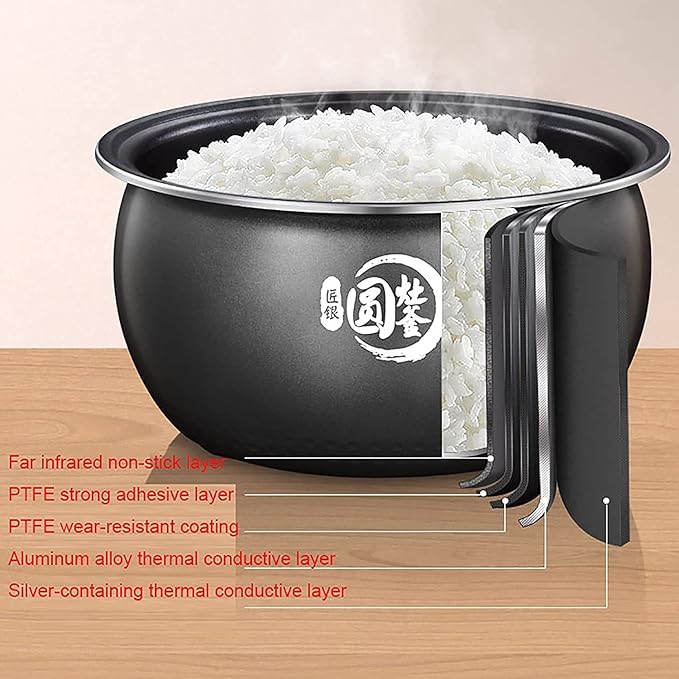 Rice Cooker Household Multifunctional Rice Cooker Non-Stick Inner Pot Reservation and Heat Preservation for 2-6 People