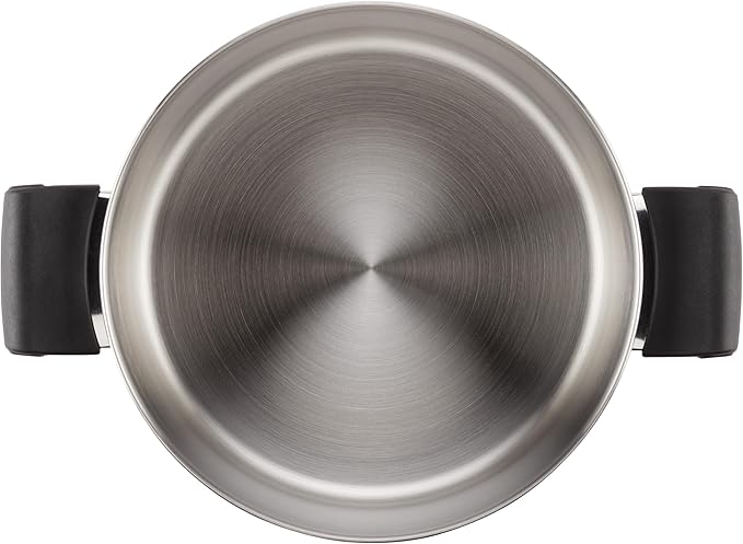 Farberware Classic Traditions Stainless Steel Cookware Induction Pots and Pans Set with Prestige Cooking Utensils 12 Piece - Stainless Steel
