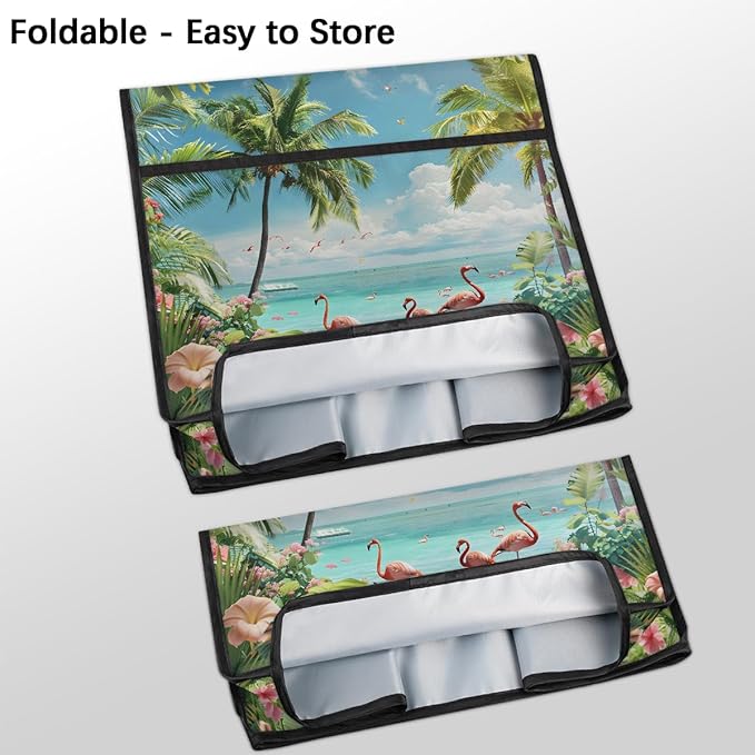 cfpolar Kitchen Aid Mixer Cover Compatible with 6-8 Quarts Summer Flamingo Flowers Stand Mixer Cover Kitchen Aid Mixers Accessories Appliance Organizer