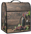 cfpolar Kitchen Aid Mixer Cover Compatible with 6-8 Quarts Wooden Board Purple Grapes Stand Mixer Cover Kitchen Aid Mixers Accessories Appliance Organizer Bag Dust Covers with Zipper Pocket
