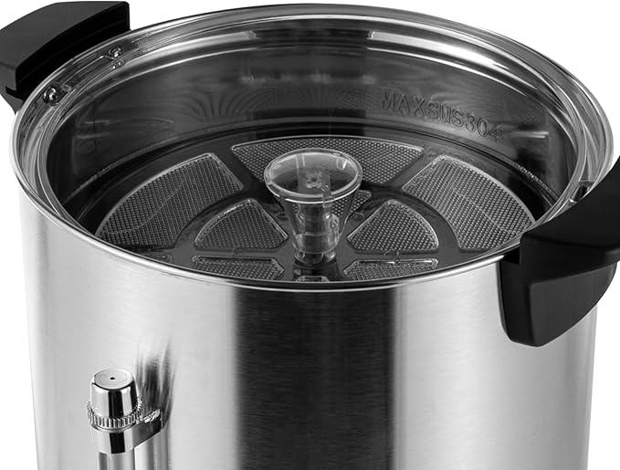 25 L Percolate Coffee Urn110V 1.4KW Commercial Grade Stainless Steel Coffee Maker Hot Water UrnHot Coffee Dispenser for HomeOfficeWedding PartyBuffet Catering