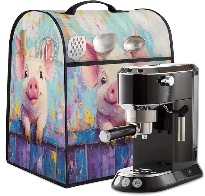 cfpolar Kitchen Aid Mixer Cover Compatible with 6-8 Quarts Animal Pig Cute Stand Mixer Cover Kitchen Aid Mixers Accessories Appliance Organizer Bag Dust Covers with Zipper Pocket