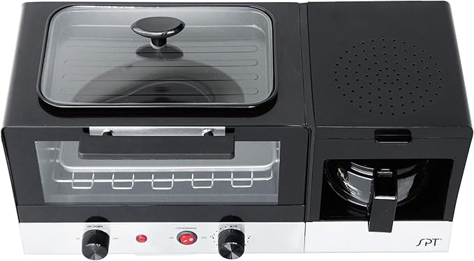 SPT BM-1120B: 3-in-1 Breakfast Maker Stainless Steel &amp Black