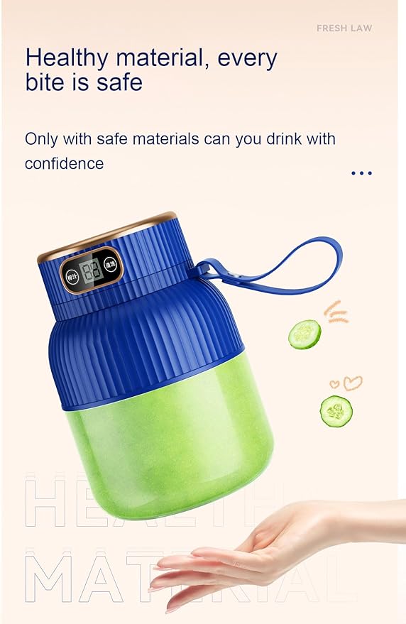 Portable BlenderPortable Blender for Shakes and Smoothies Personal Size High Speed Blender21oz USB C Rechargeable Blender for Travel/Picnic/Office/Gym/Sport (WHITE WITH CUP LID)
