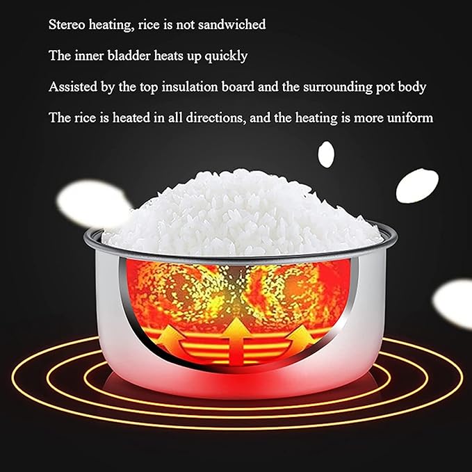 Rice Cooker Commercial Non-Stick Large Rice Cooker Automatic Insulationfor HotelsRestaurants Canteens for 8-40 People (13L) ()